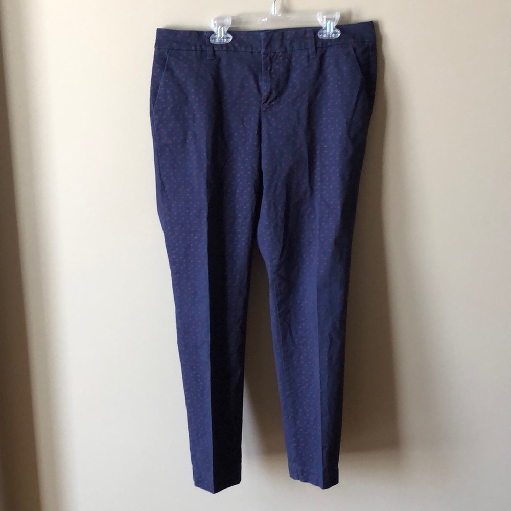 Tommy Hilfiger Blue and Red Triangle Pattern Pants